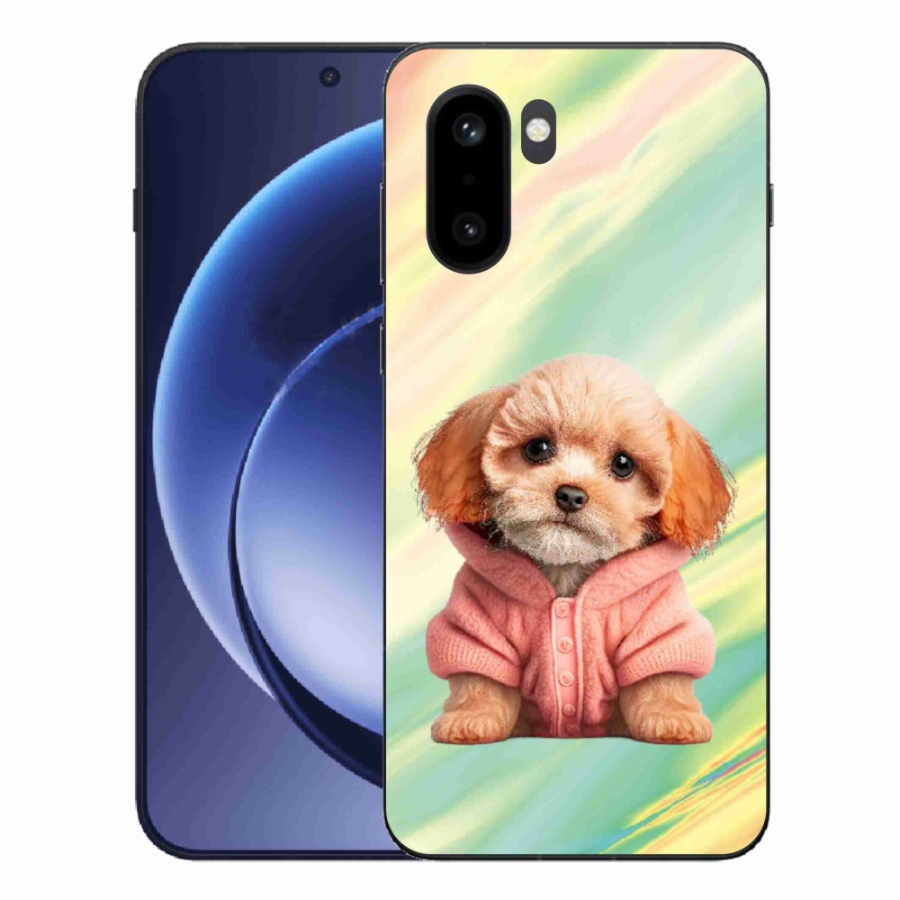 Gélový kryt mmCase na One Plus 15R - šteňa vo svetri