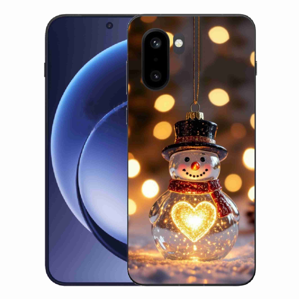 Gélový kryt mmCase na One Plus 15R - svietiaci vianočný snehuliak