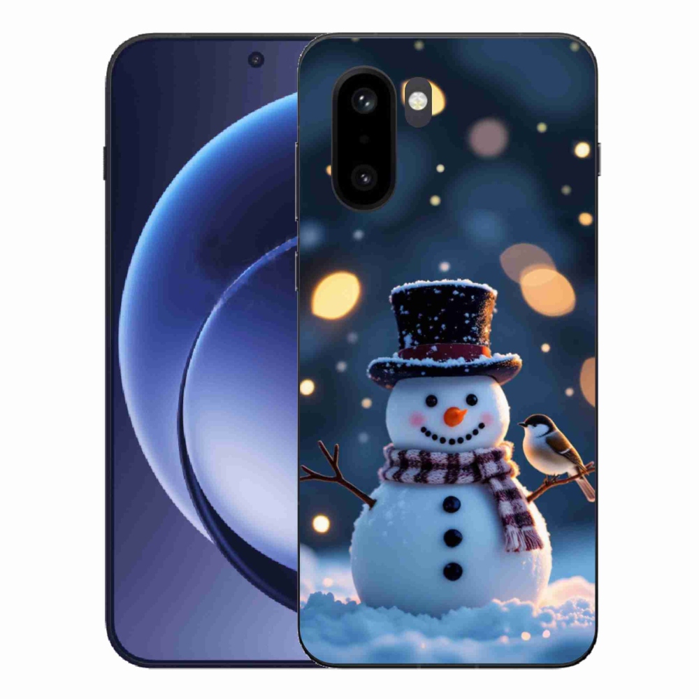 Gélový kryt mmCase na One Plus 15R - vianočný snehuliak