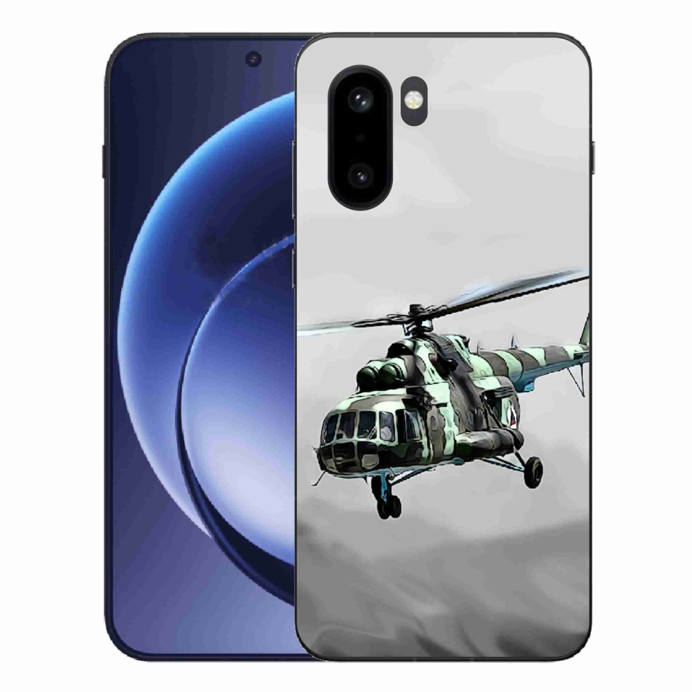 Gélový kryt mmCase na One Plus 15R - vojenský vrtuľník