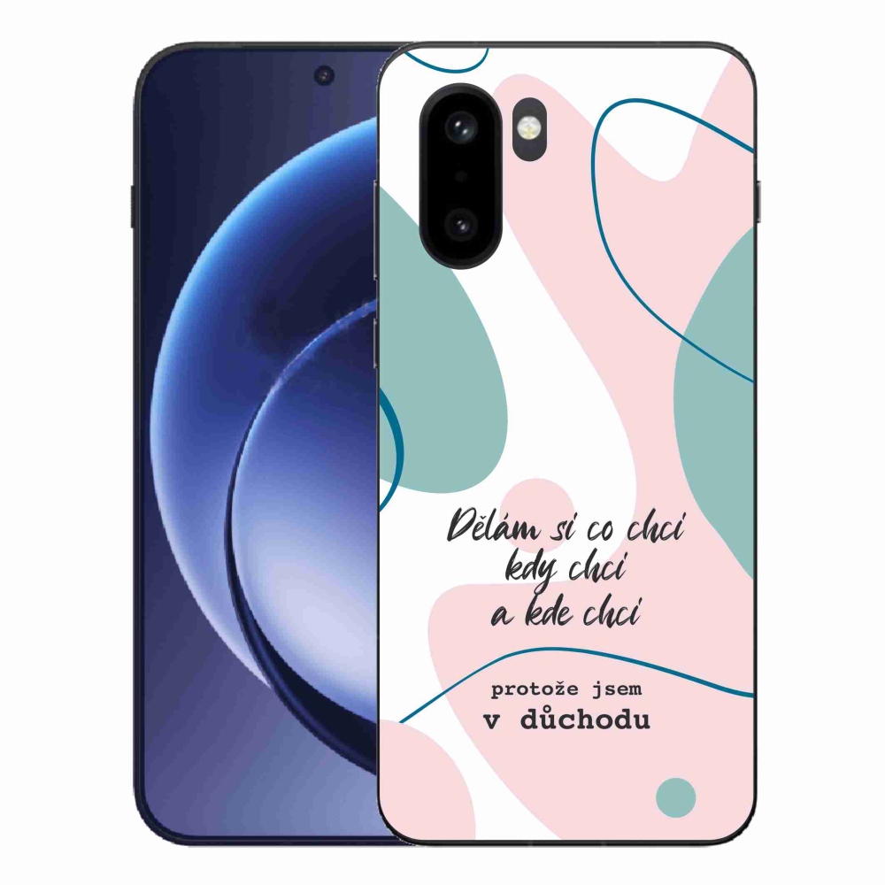 Gélový kryt mmCase na One Plus 15R - vtipný text 10 biele pozadie