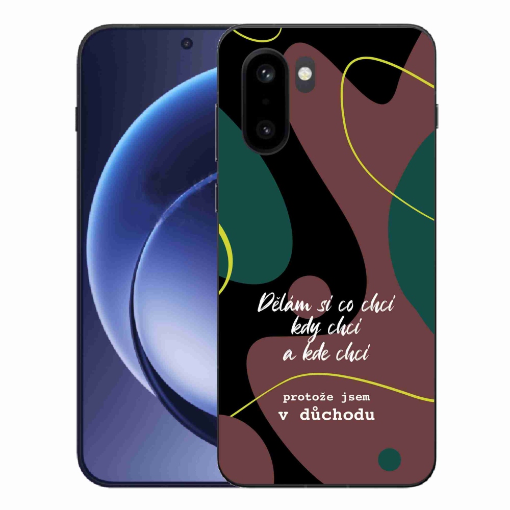 Gélový kryt mmCase na One Plus 15R - vtipný text 10 čierne pozadie