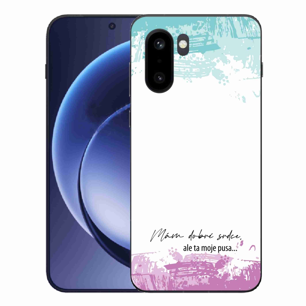 Gélový kryt mmCase na One Plus 15R - vtipný text 3 biele pozadie