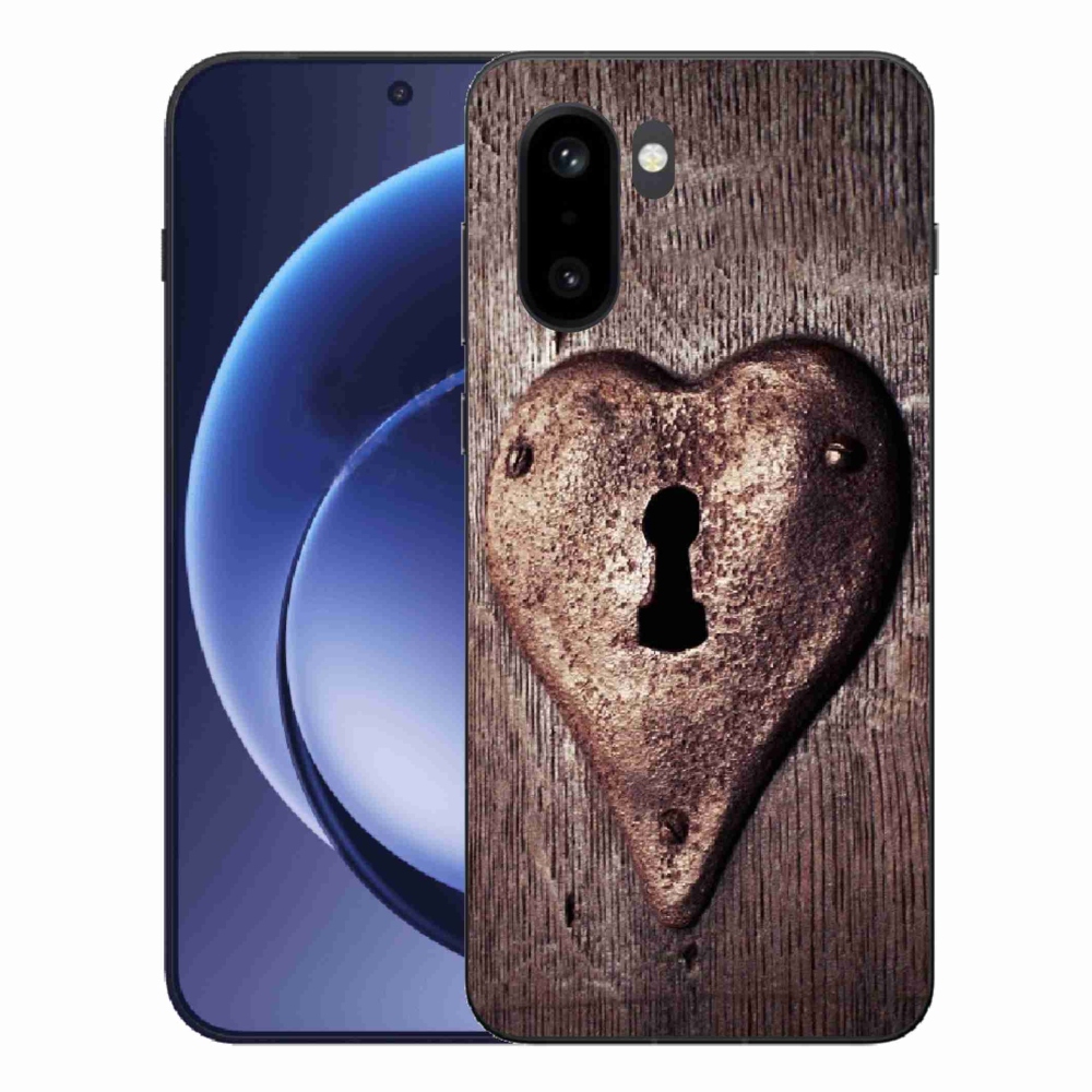 Gélový kryt mmCase na One Plus 15R - zámok v tvare srdca
