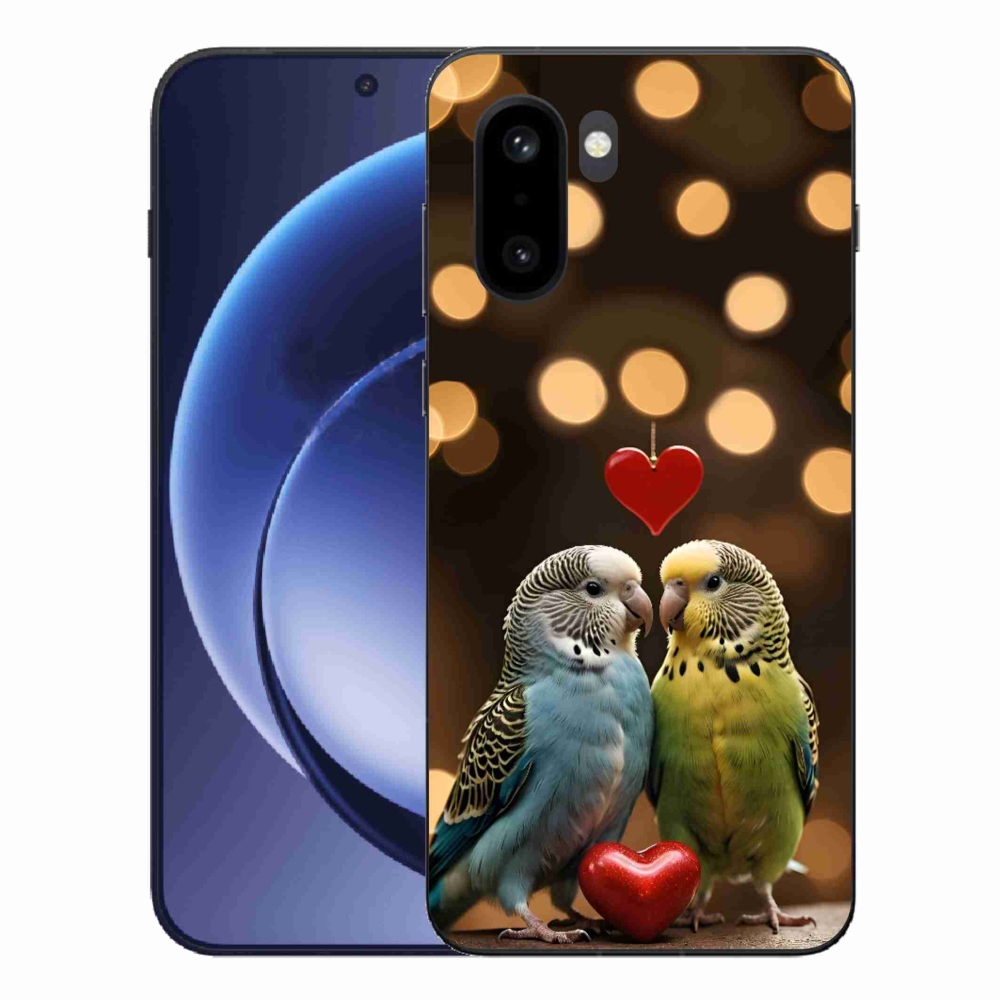 Gélový kryt mmCase na One Plus 15R - zamilovaní papagáje