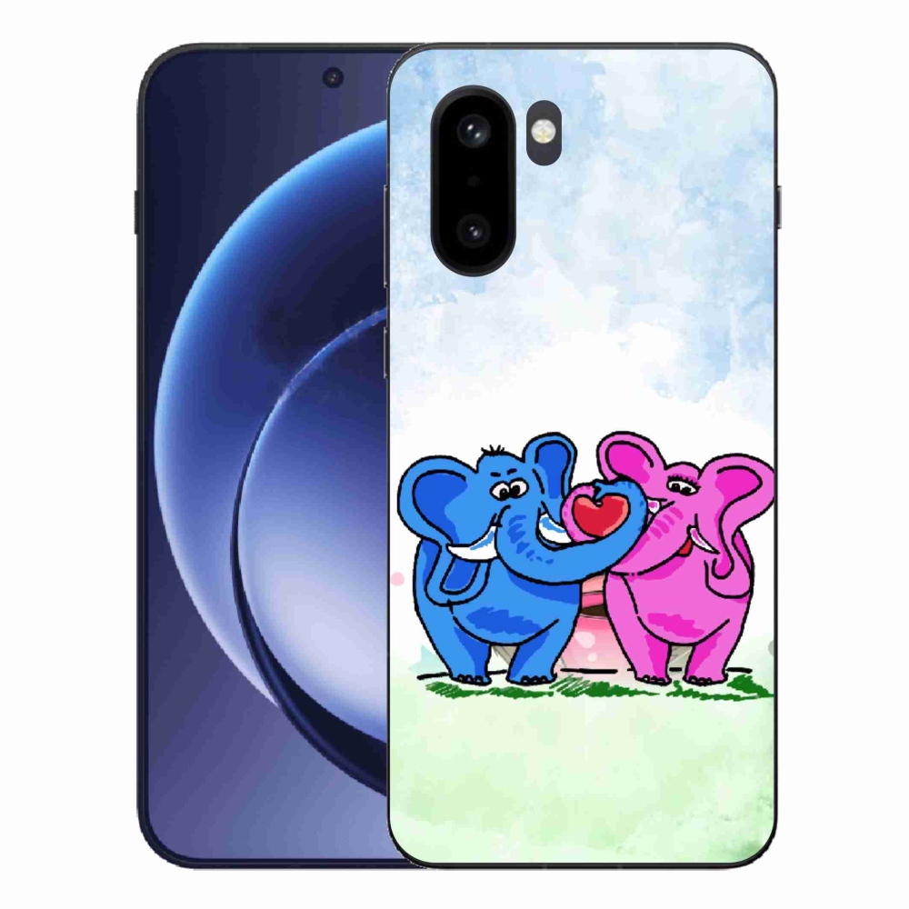 Gélový kryt mmCase na One Plus 15R - zamilovaní slony