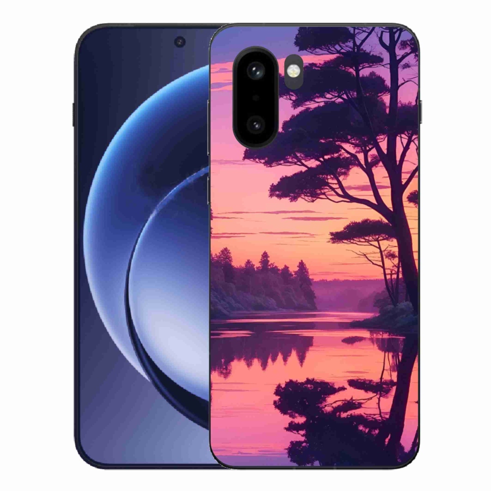 Gélový kryt mmCase na One Plus 15R - západ slnka nad jazerom