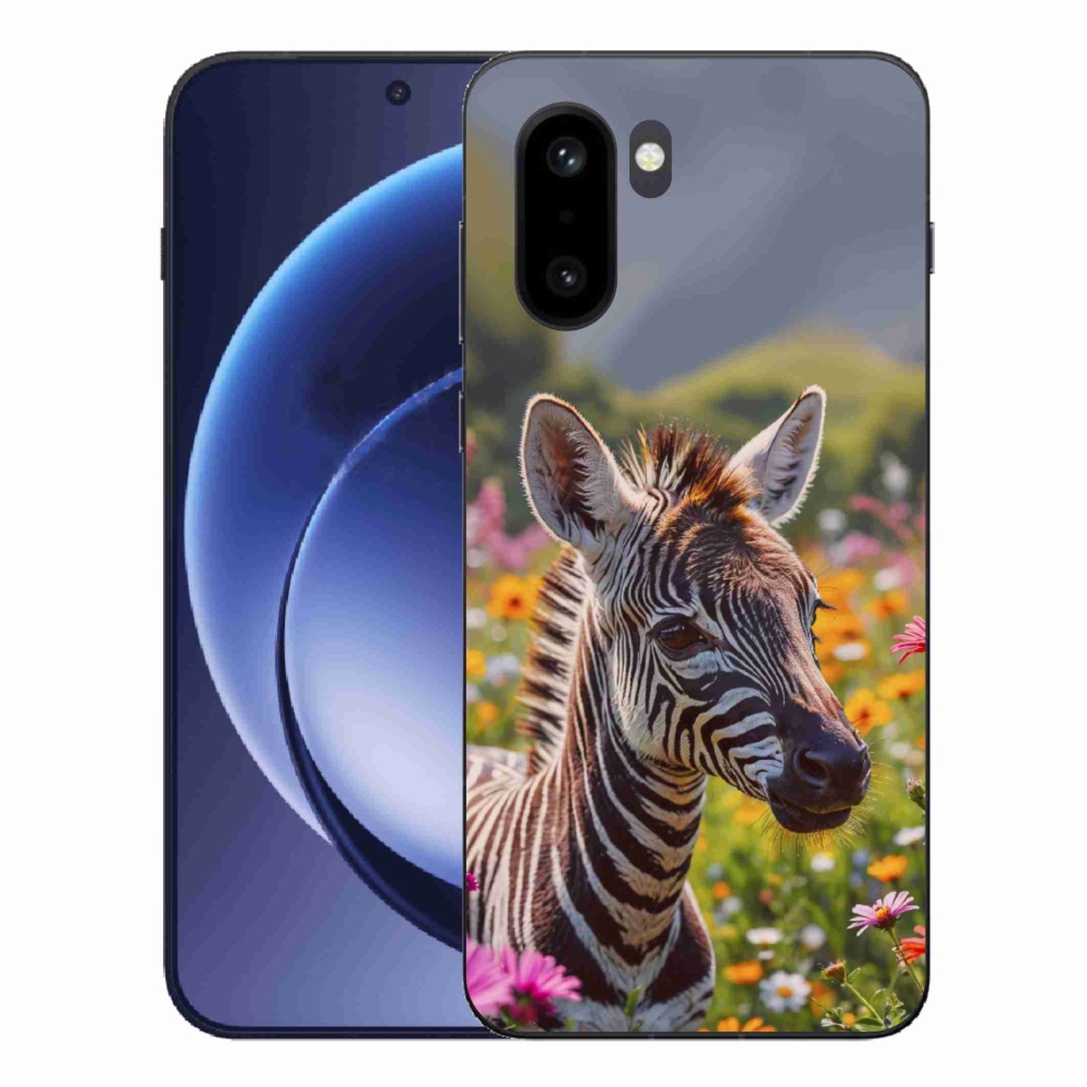 Gélový kryt mmCase na One Plus 15R - zebra na lúke