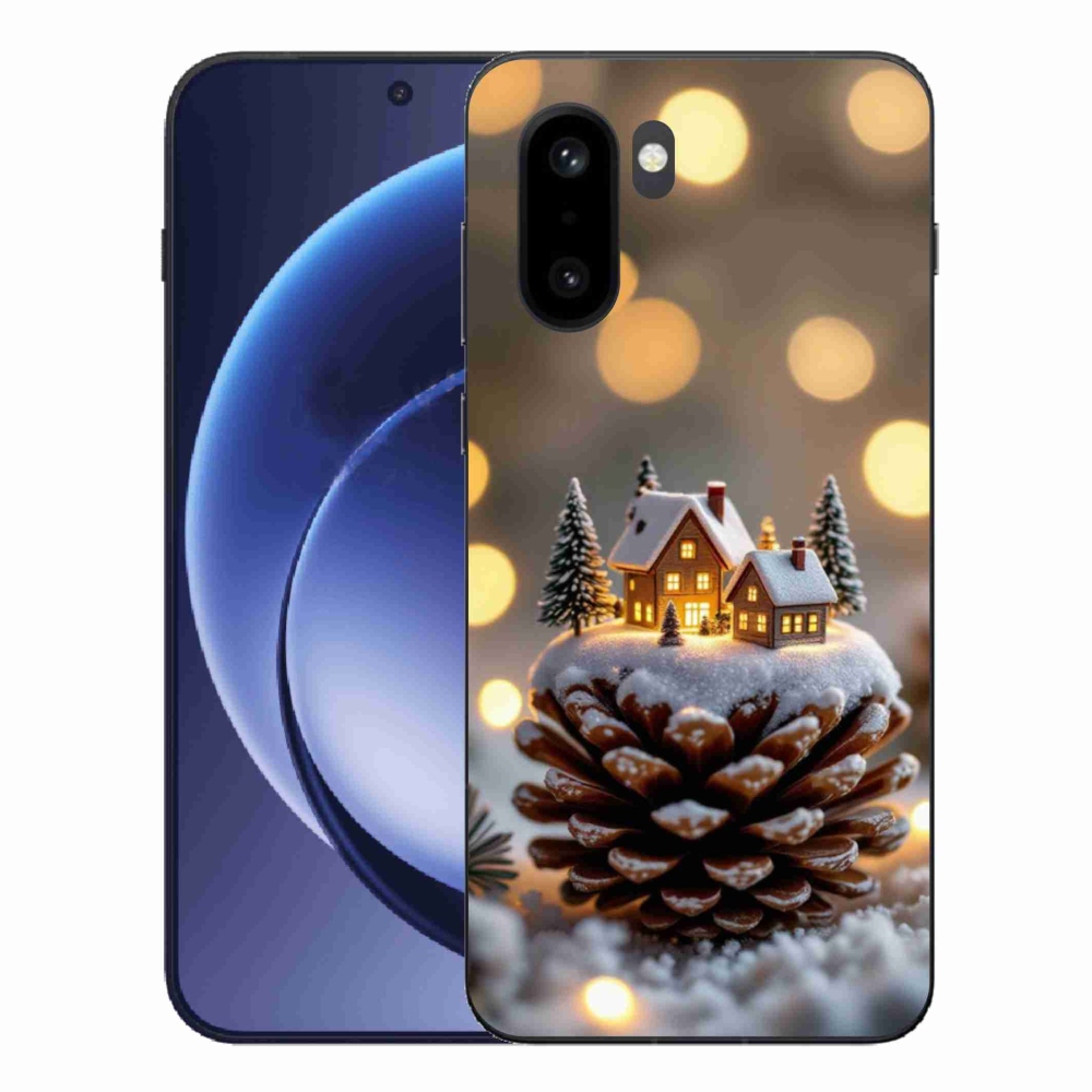 Gélový kryt mmCase na One Plus 15R - zimná dedinka