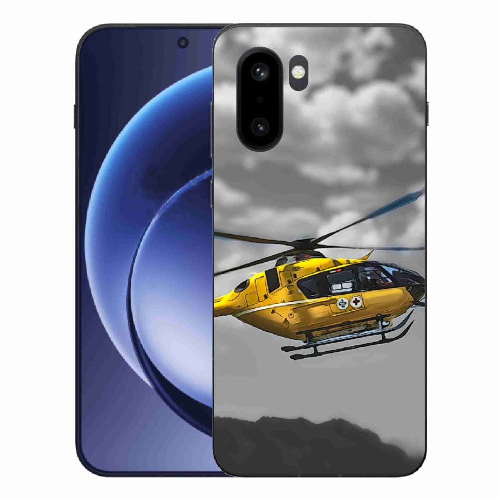 Gélový kryt mmCase na One Plus 15R - žltá helikoptéra