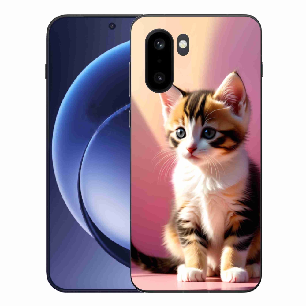 Gélový kryt mmCase na One Plus 15R - zvedavé mačiatko 2