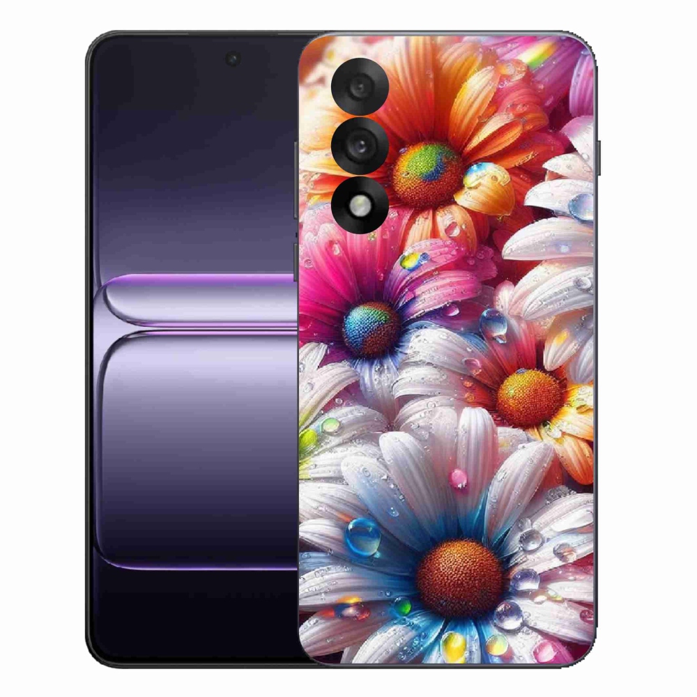 Gélový kryt mmCase na One Plus Nord 5 - farebné margaréty