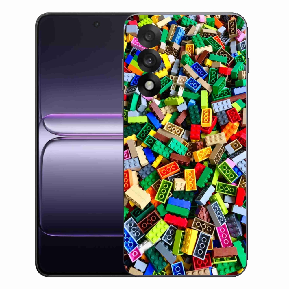 Gélový kryt mmCase na One Plus Nord 5 - farebné stavebné kocky