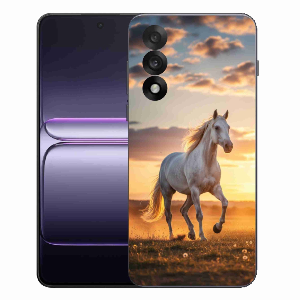 Gélový kryt mmCase na One Plus Nord 5 - bežiaci biely kôň 2