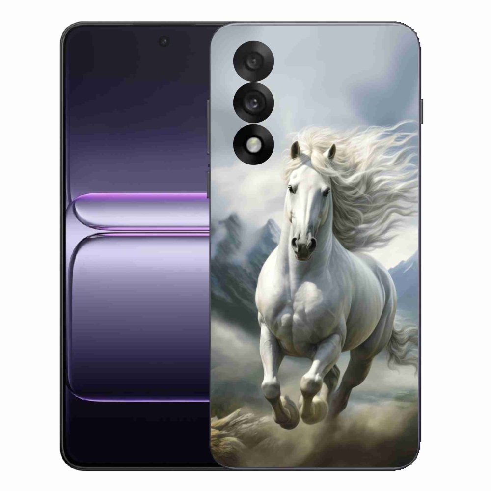 Gélový kryt mmCase na One Plus Nord 5 - bežiaci biely kôň 3