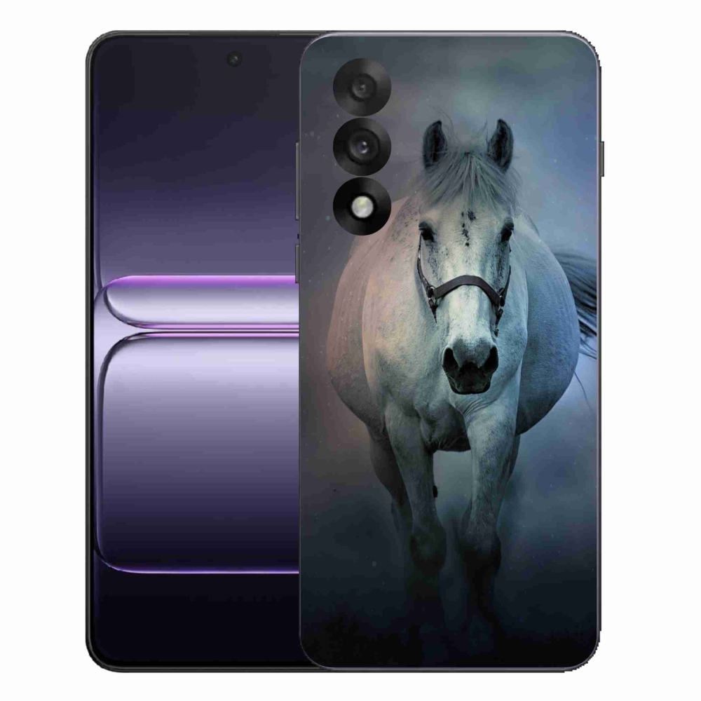 Gélový kryt mmCase na One Plus Nord 5 - bežiaci biely kôň