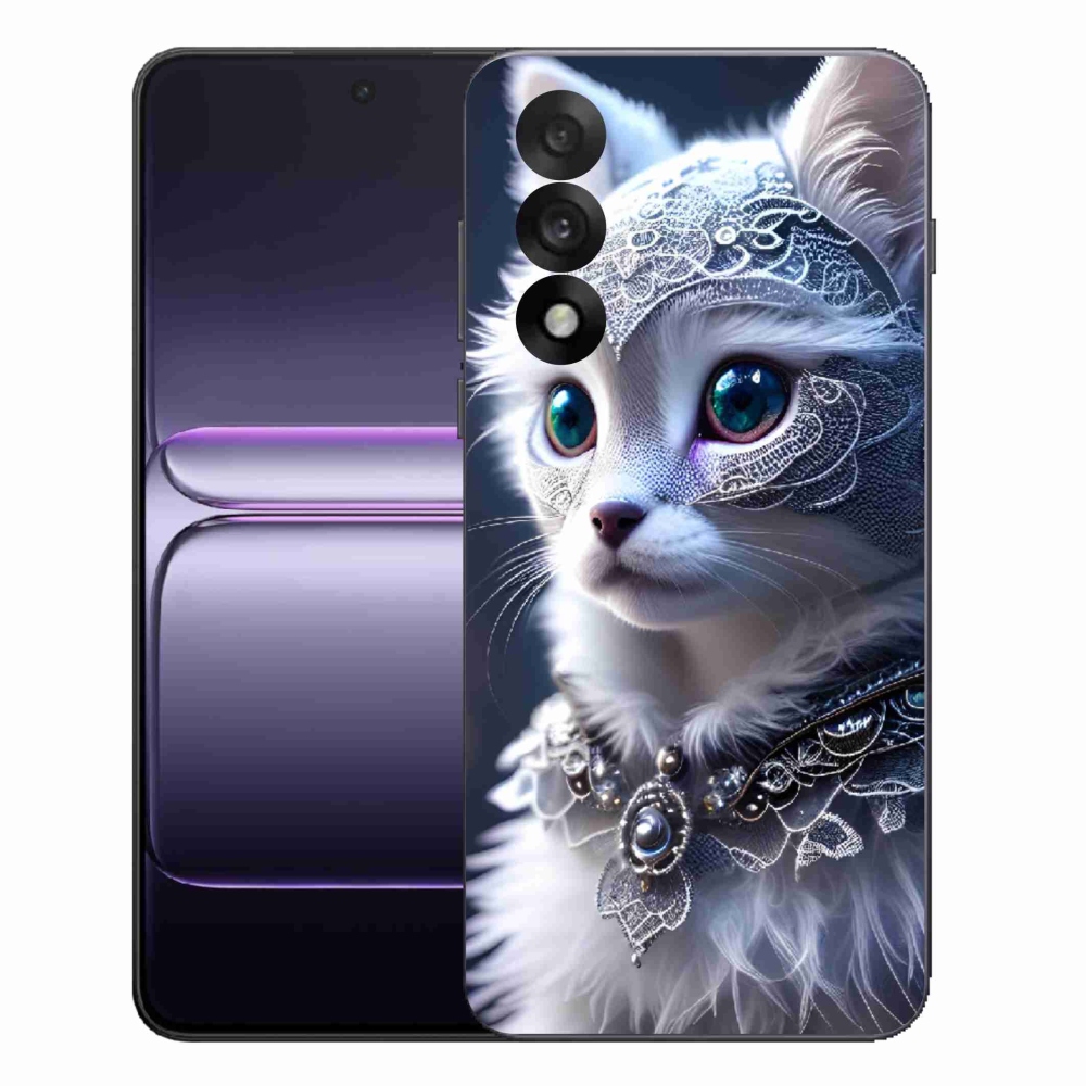 Gélový kryt mmCase na One Plus Nord 5 - biela mačka