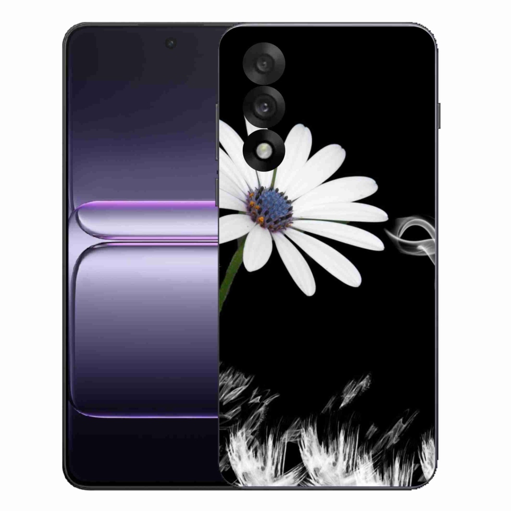 Gélový kryt mmCase na One Plus Nord 5 - biely kvet