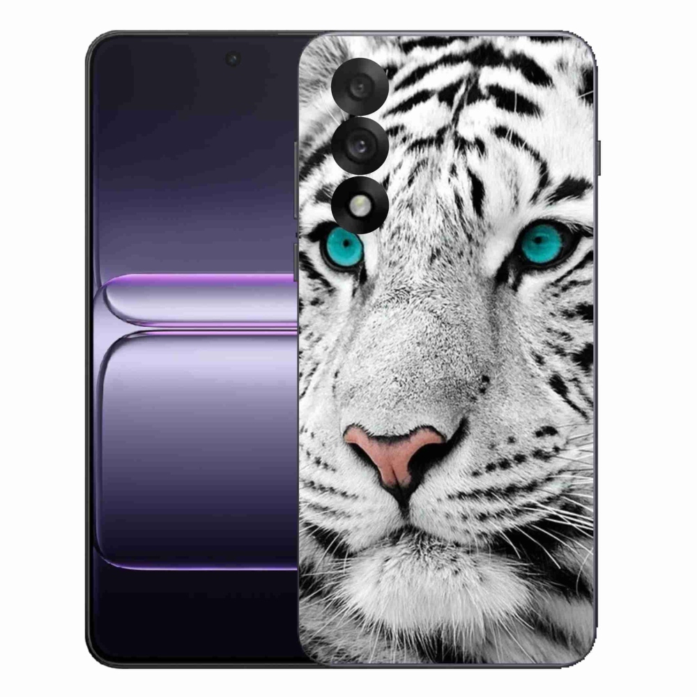 Gélový kryt mmCase na One Plus Nord 5 - biely tiger