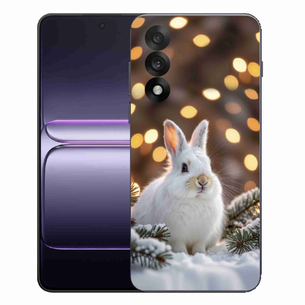 Gélový kryt mmCase na One Plus Nord 5 - biely zajac