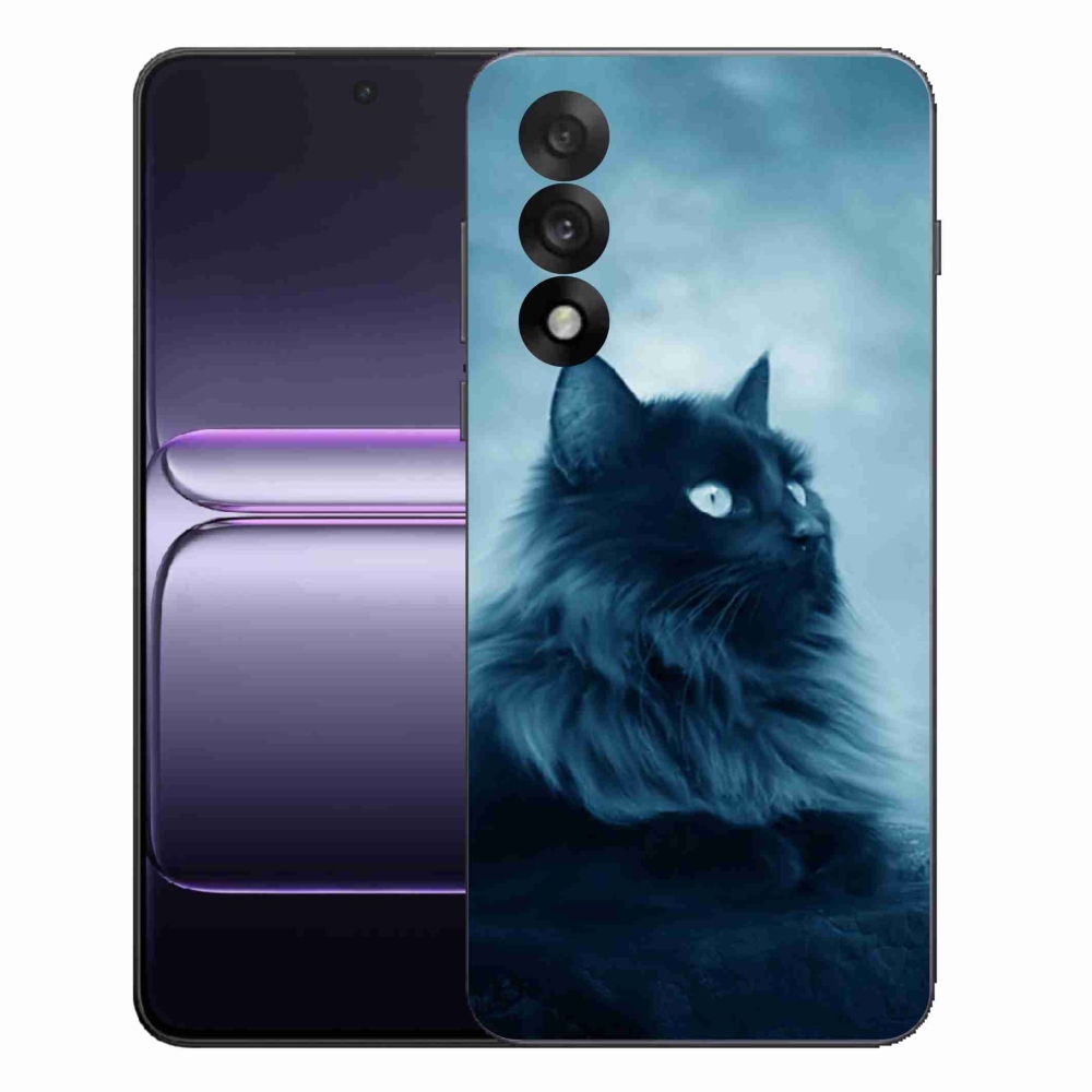 Gélový kryt mmCase na One Plus Nord 5 - čierna mačka 1