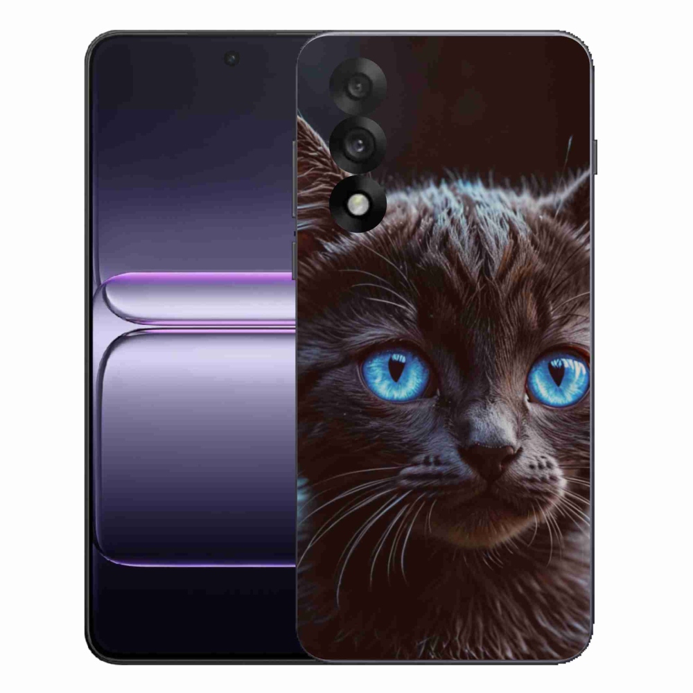 Gélový kryt mmCase na One Plus Nord 5 - čierne mačiatko 2