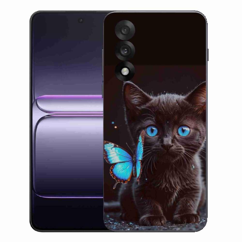 Gélový kryt mmCase na One Plus Nord 5 - čierne mačiatko 3