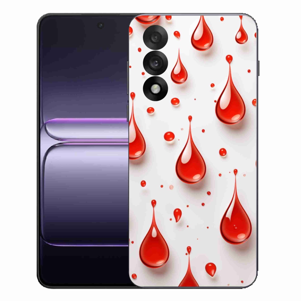 Gélový kryt mmCase na One Plus Nord 5 - červené kvapky