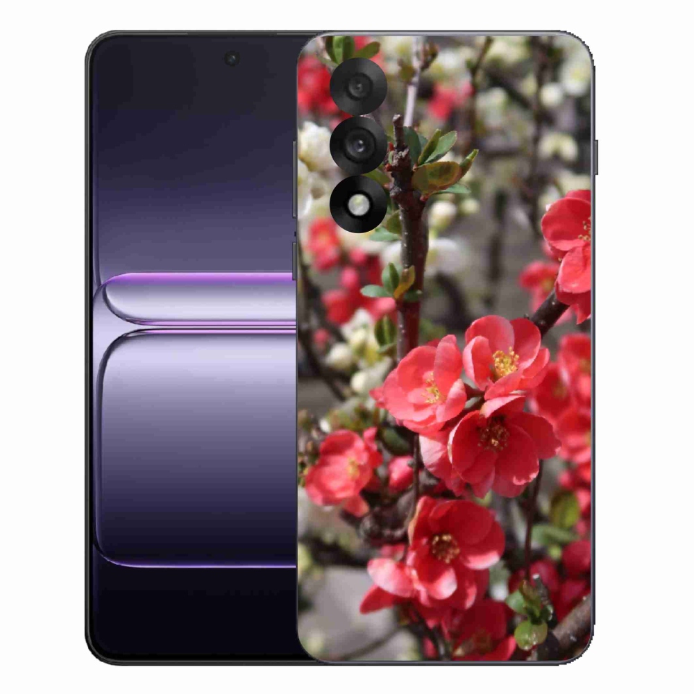 Gélový kryt mmCase na One Plus Nord 5 - červené kvety