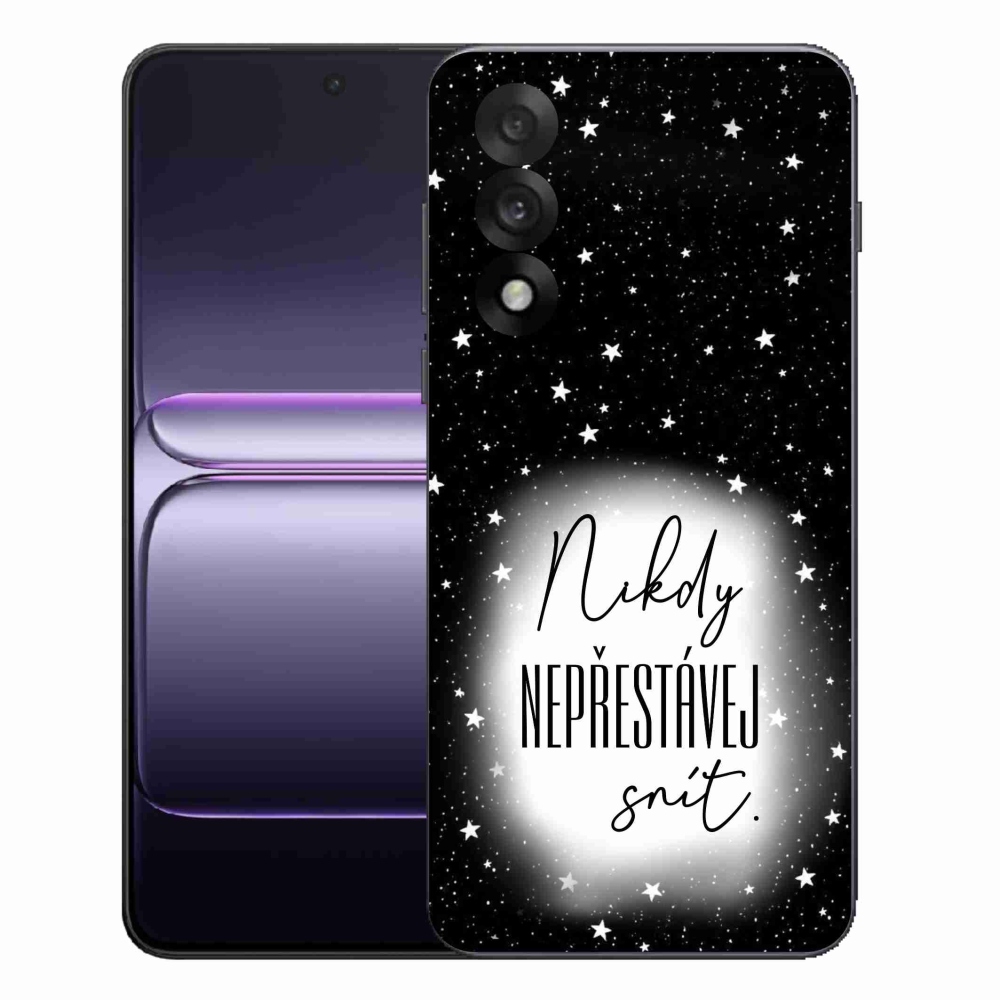 Gélový kryt mmCase na One Plus Nord 5 - citát 1 bieločierne pozadie