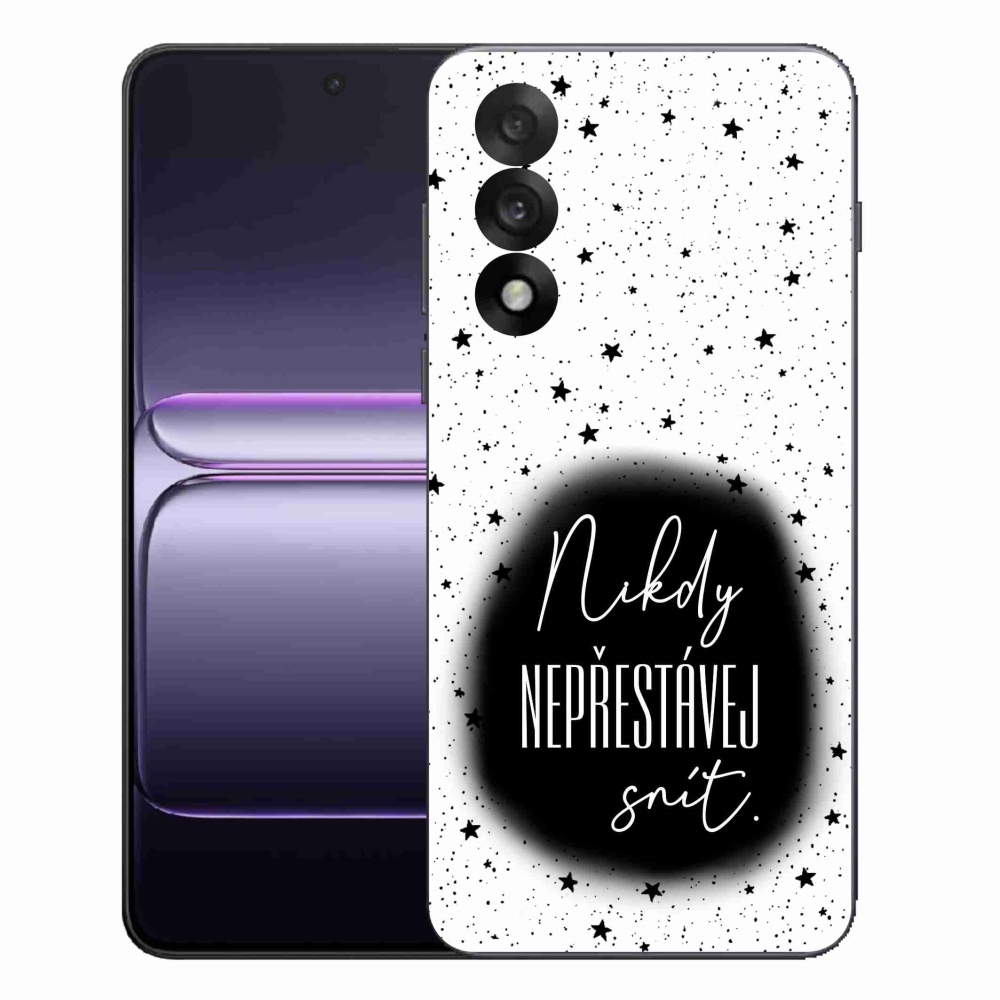 Gélový kryt mmCase na One Plus Nord 5 - citát 1 čiernobiele pozadie