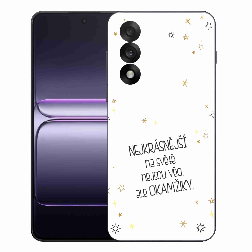 Gélový kryt mmCase na One Plus Nord 5 - citát 4 biele pozadie