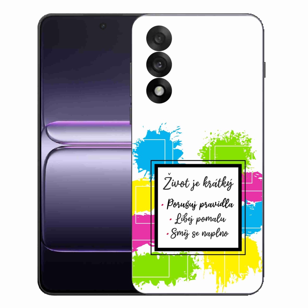 Gélový kryt mmCase na One Plus Nord 5 - citát 5 biele pozadie