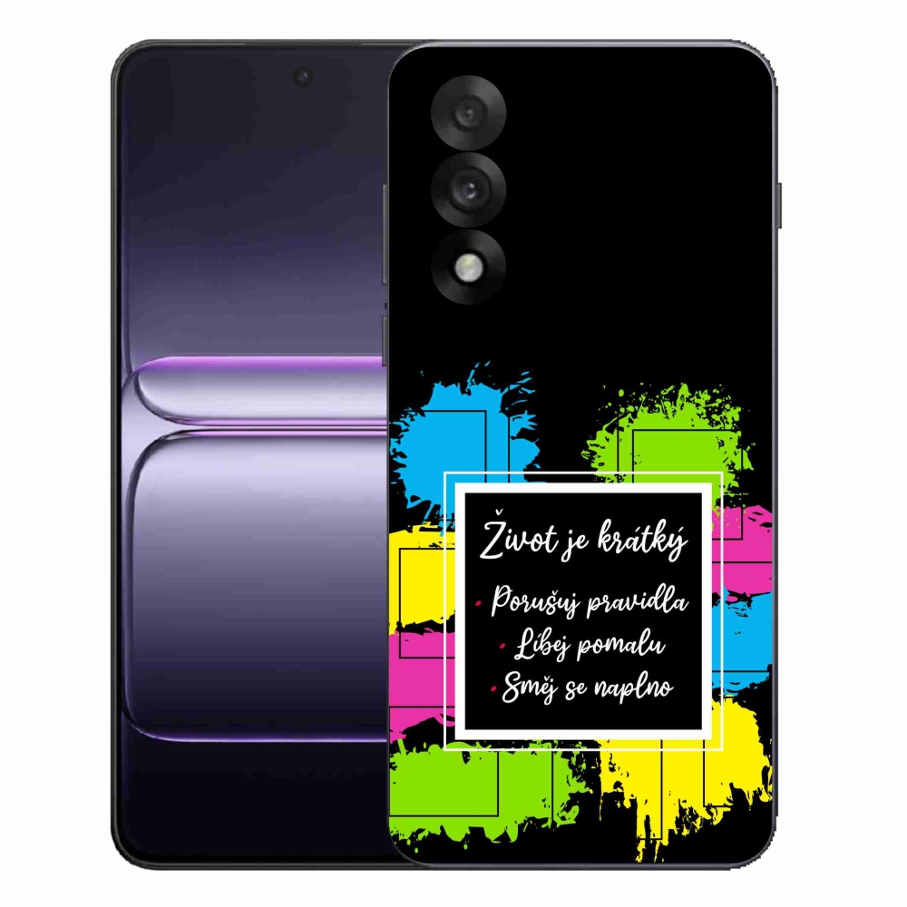 Gélový kryt mmCase na One Plus Nord 5 - citát 5 čierne pozadie