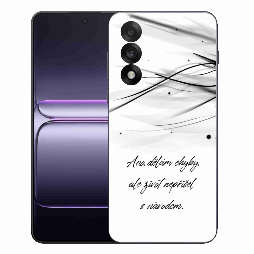 Gélový kryt mmCase na One Plus Nord 5 - citát biele pozadie