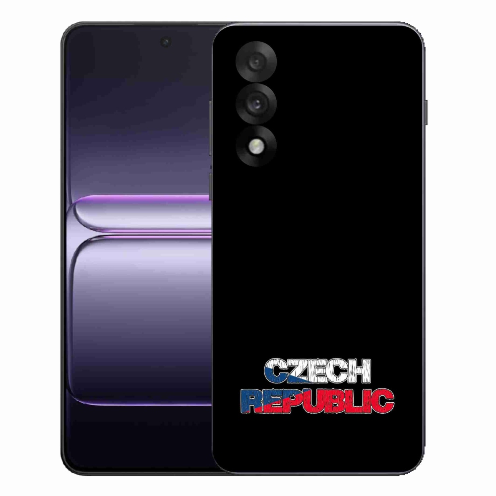 Gélový kryt mmCase na One Plus Nord 5 - Slovak Republic čierne pozadie