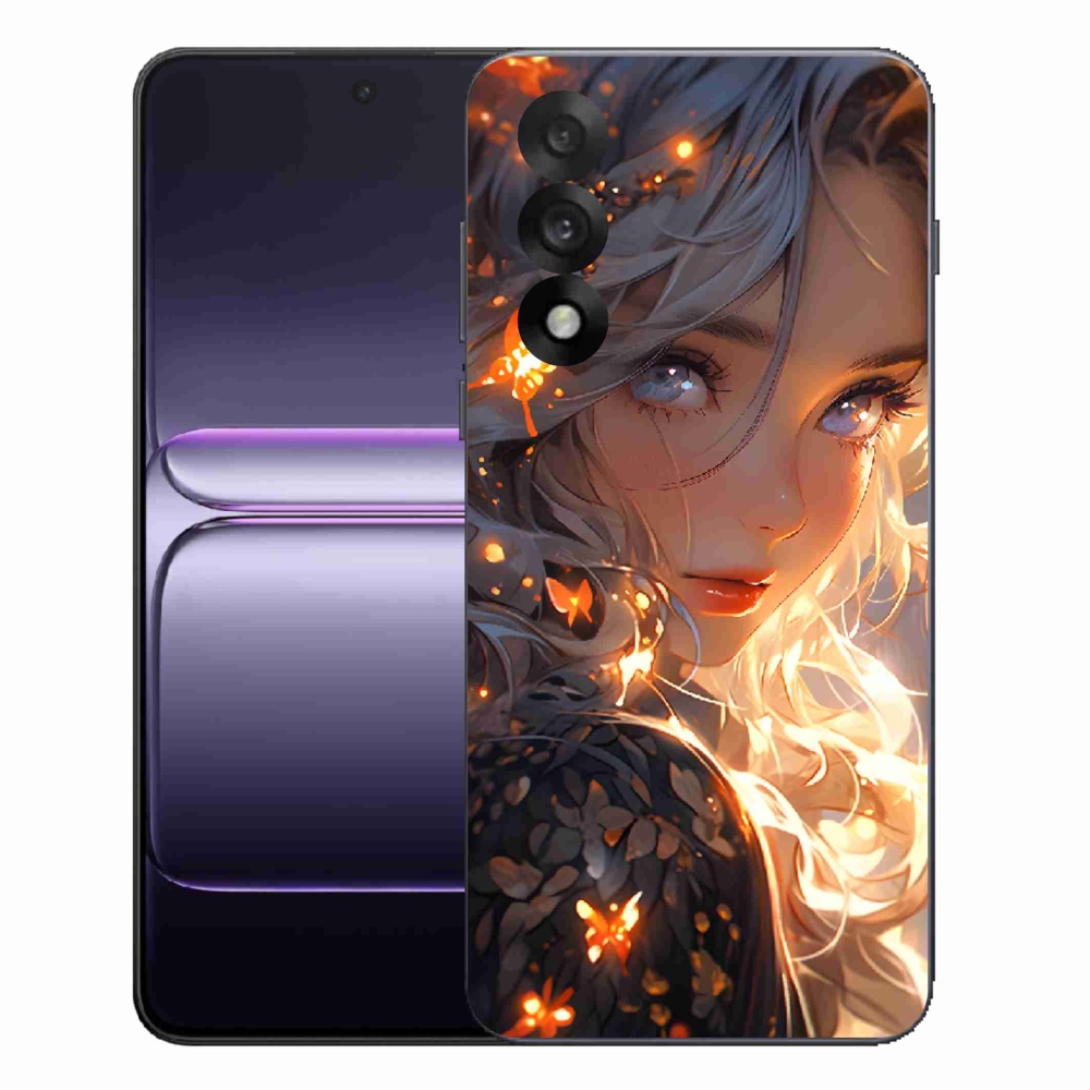 Gélový kryt mmCase na One Plus Nord 5 - dievča a motýle