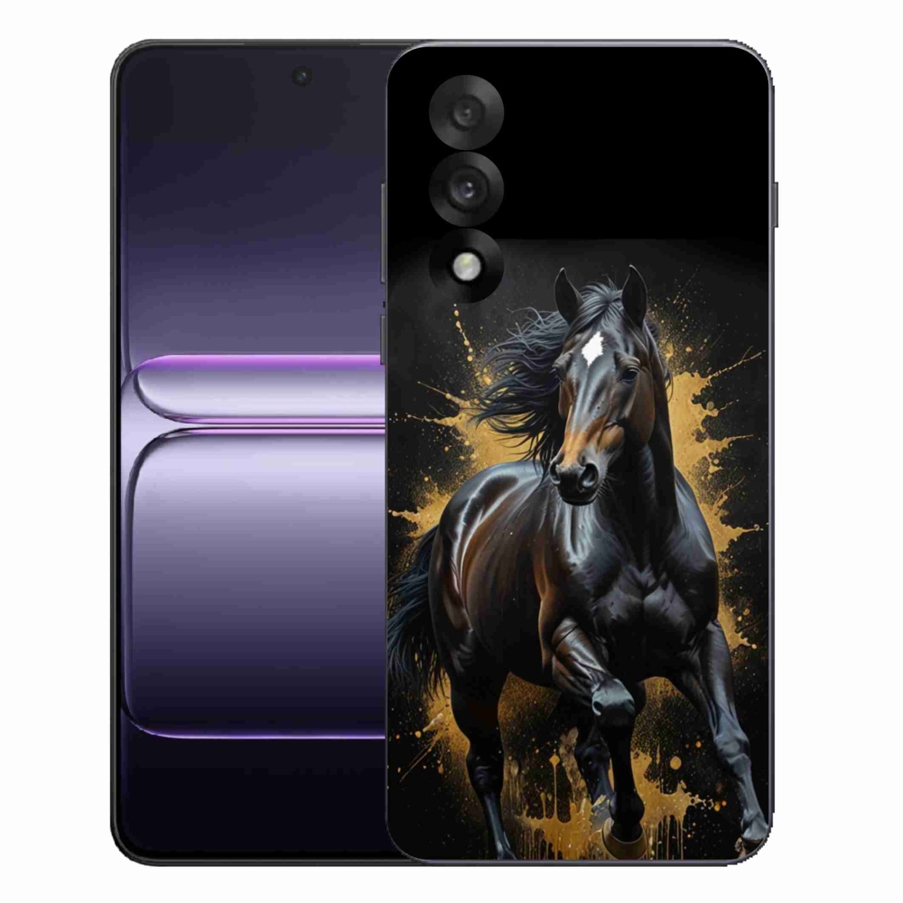 Gélový kryt mmCase na One Plus Nord 5 - elegantný čierny žrebec