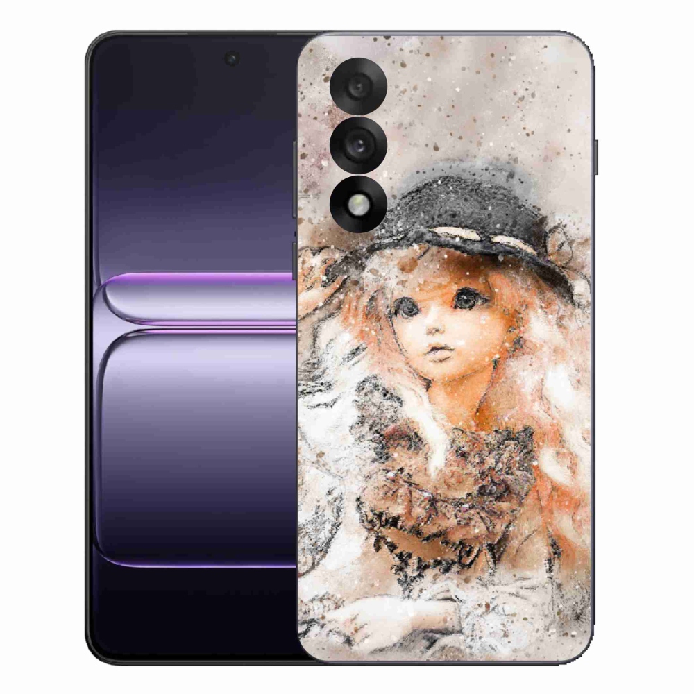 Gélový kryt mmCase na One Plus Nord 5 - dievčatko s klobúkom