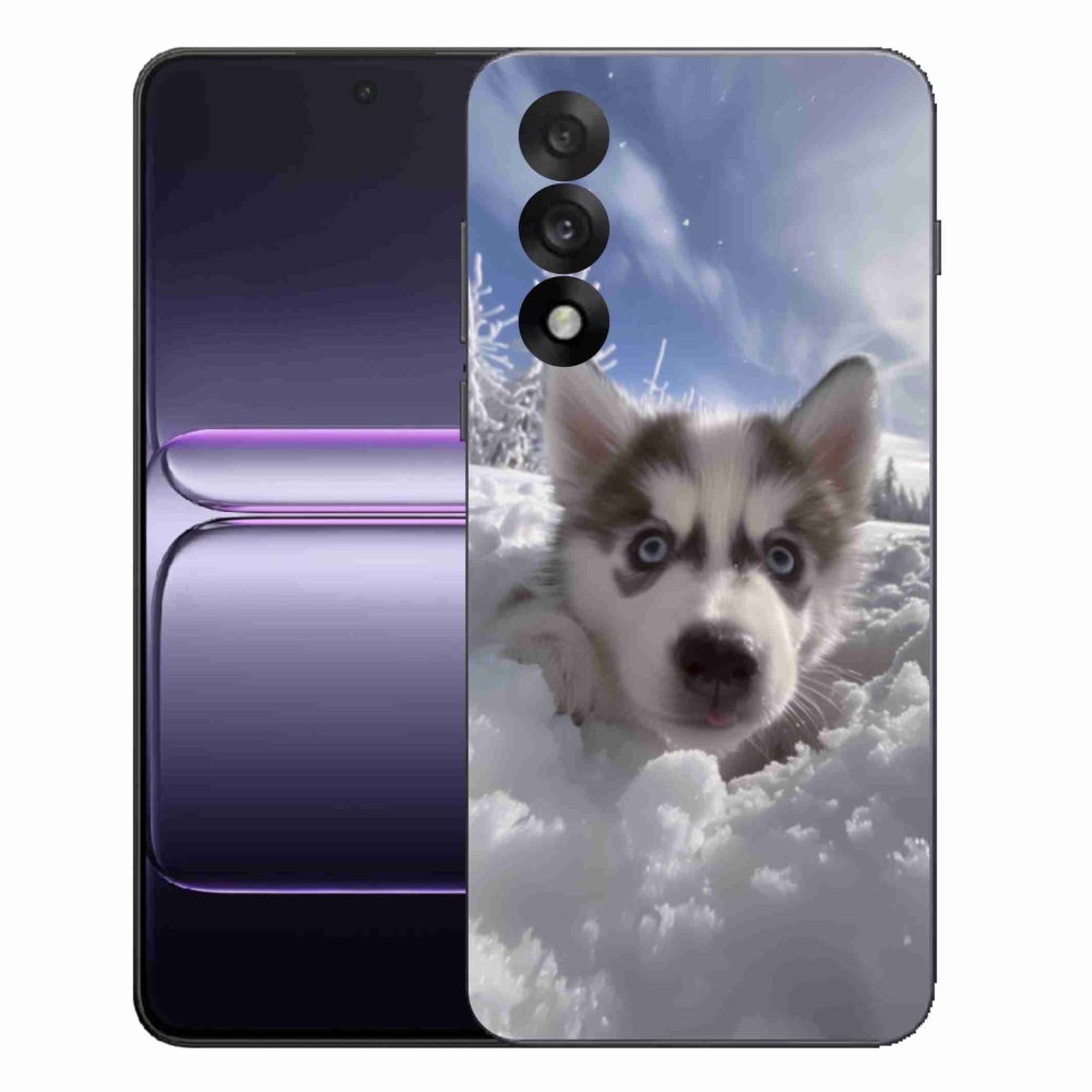 Gélový kryt mmCase na One Plus Nord 5 - husky v snehu