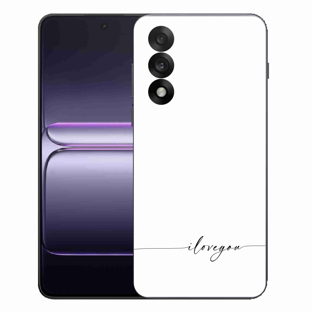 Gélový kryt mmCase na One Plus Nord 5 - I love you biele pozadie