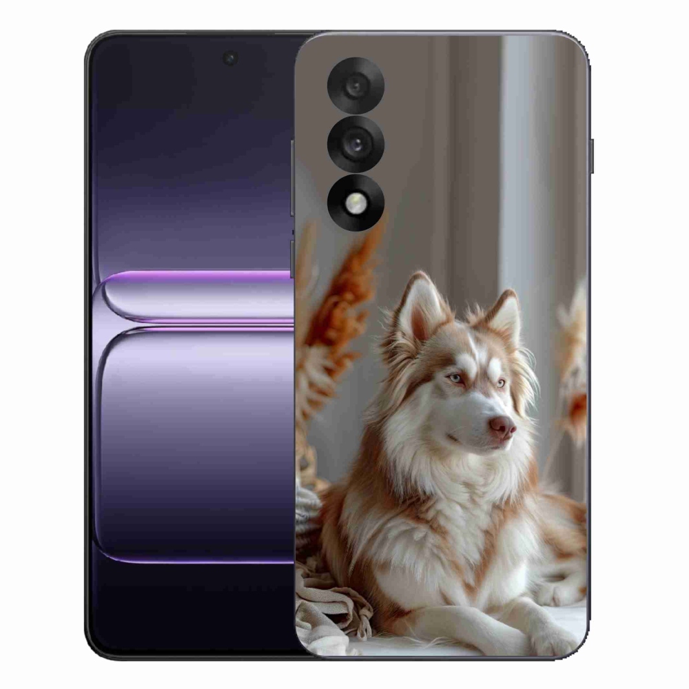Gélový kryt mmCase na One Plus Nord 5 - pokojný sibírsky husky
