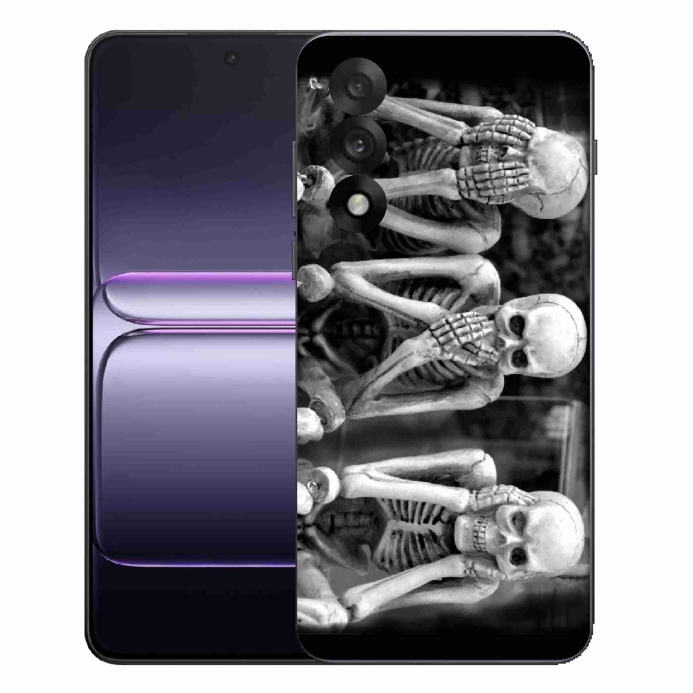 Gélový kryt mmCase na One Plus Nord 5 - kostlivci