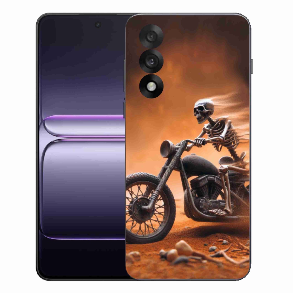 Gélový kryt mmCase na One Plus Nord 5 - kostra na motorke