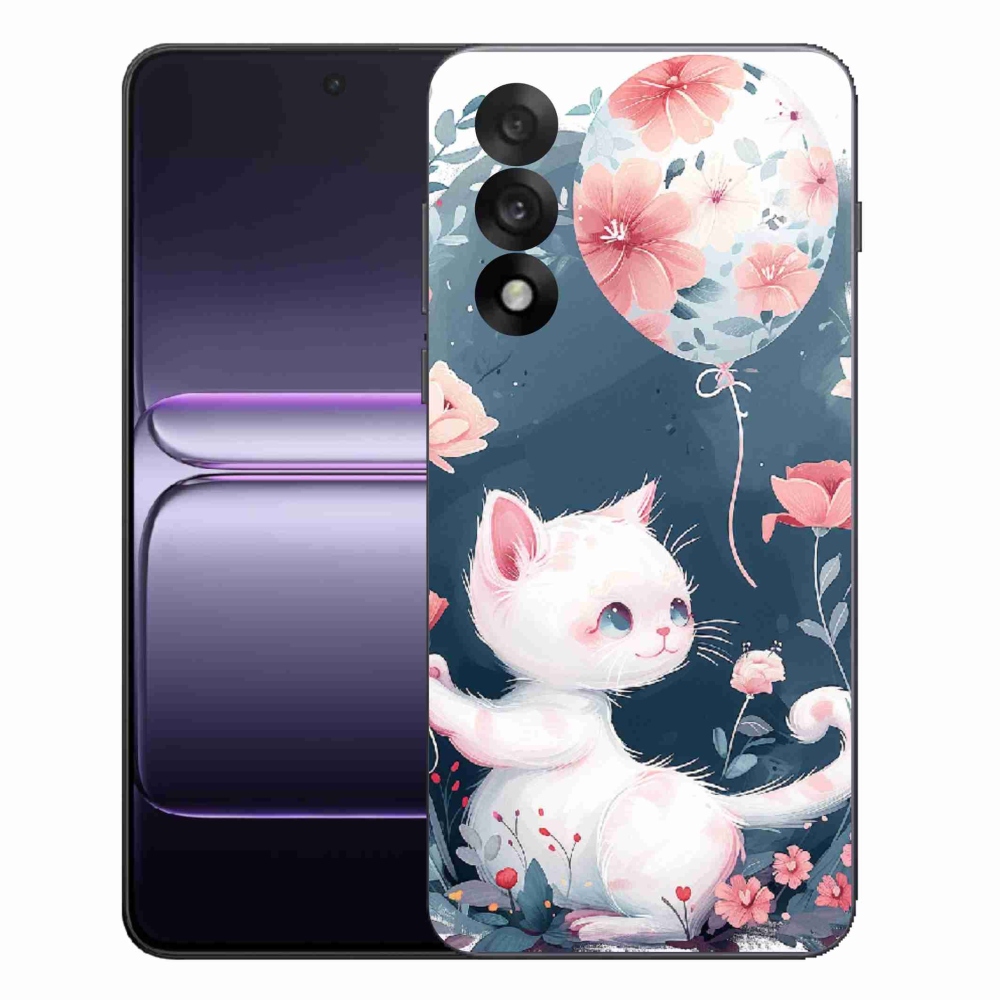 Gélový kryt mmCase na One Plus Nord 5 - mačiatko s balónikom