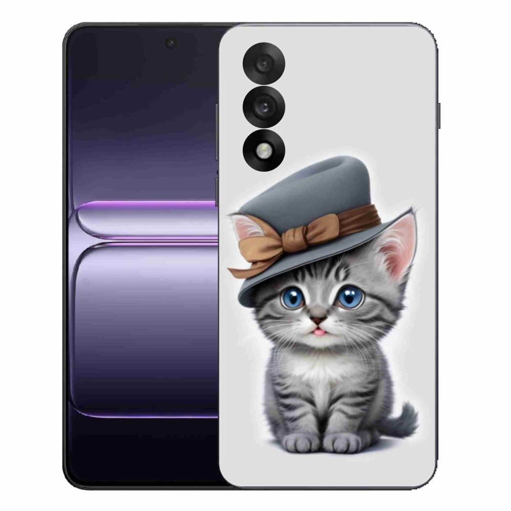 Gélový kryt mmCase na One Plus Nord 5 - mačiatko s klobúkom