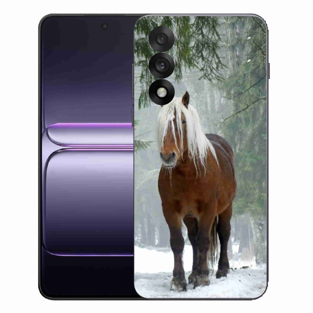 Gélový kryt mmCase na One Plus Nord 5 - kôň v lese