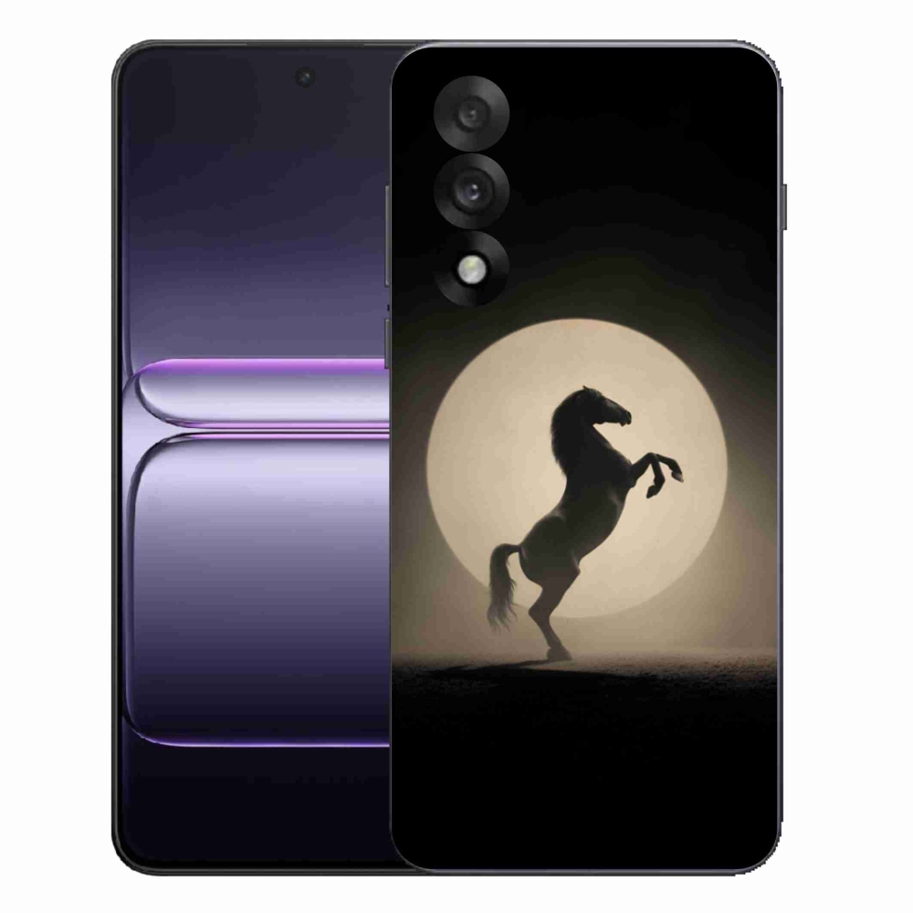 Gélový kryt mmCase na One Plus Nord 5 - kôň v siluete