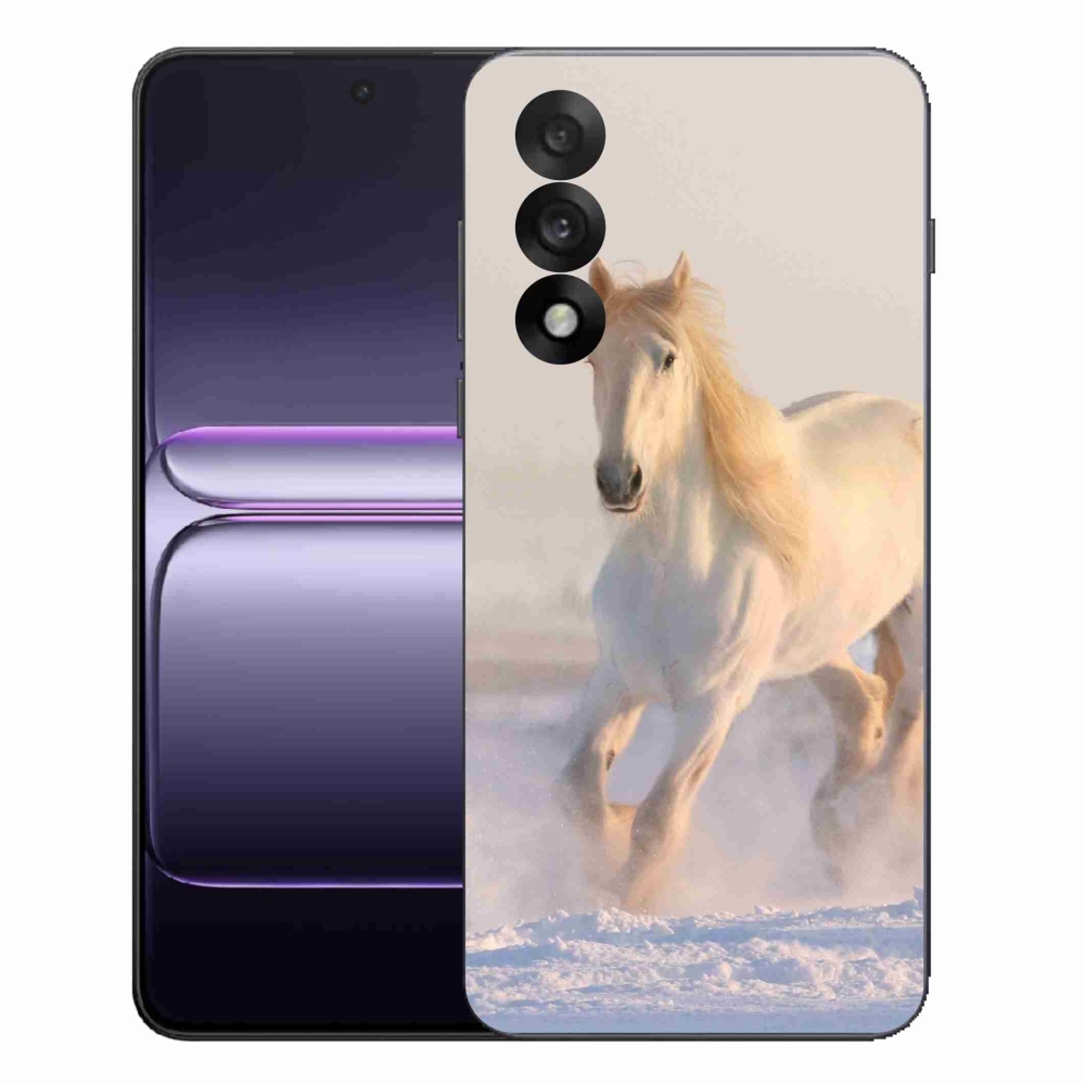 Gélový kryt mmCase na One Plus Nord 5 - kôň v snehu