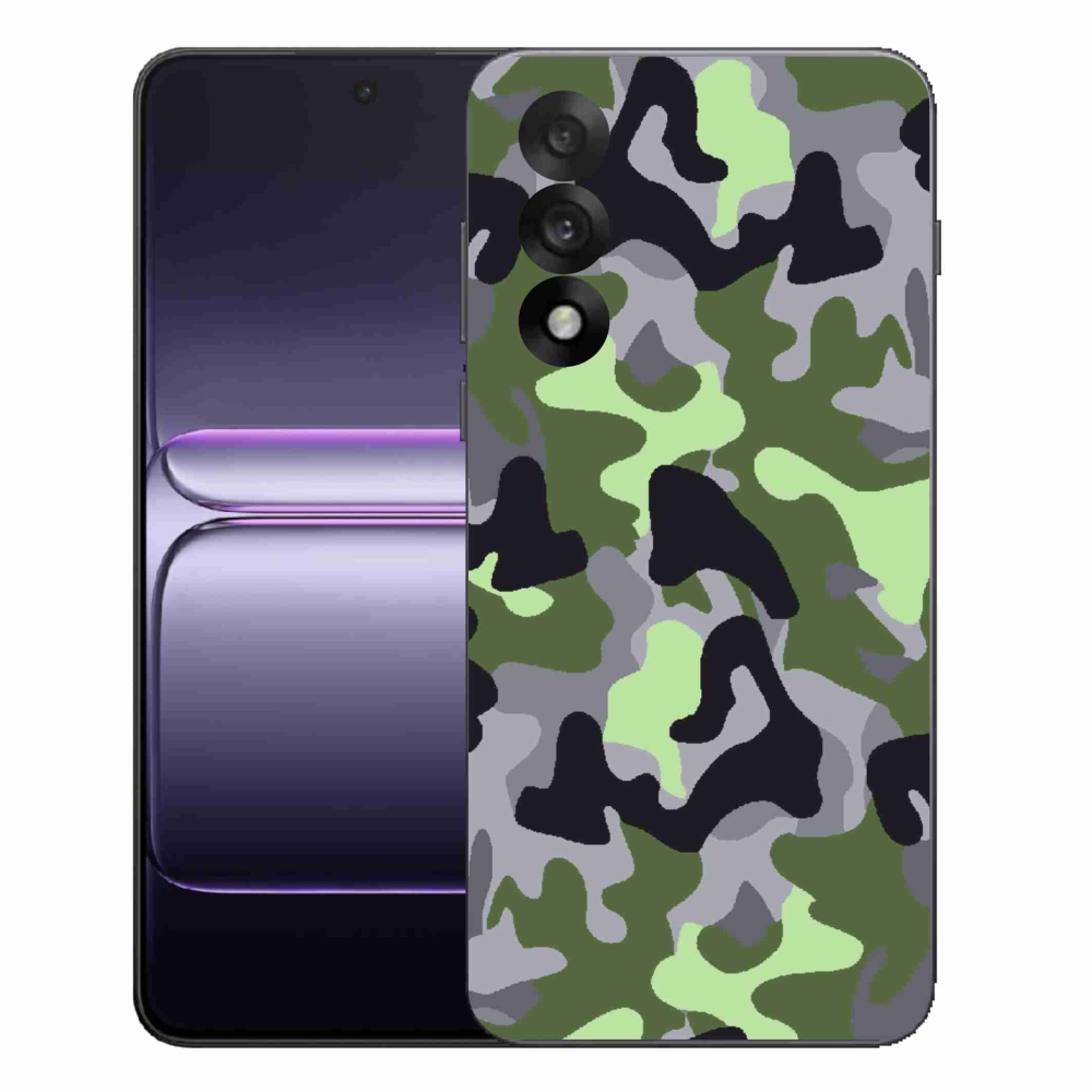 Gélový kryt mmCase na One Plus Nord 5 - maskáčový vzor 7